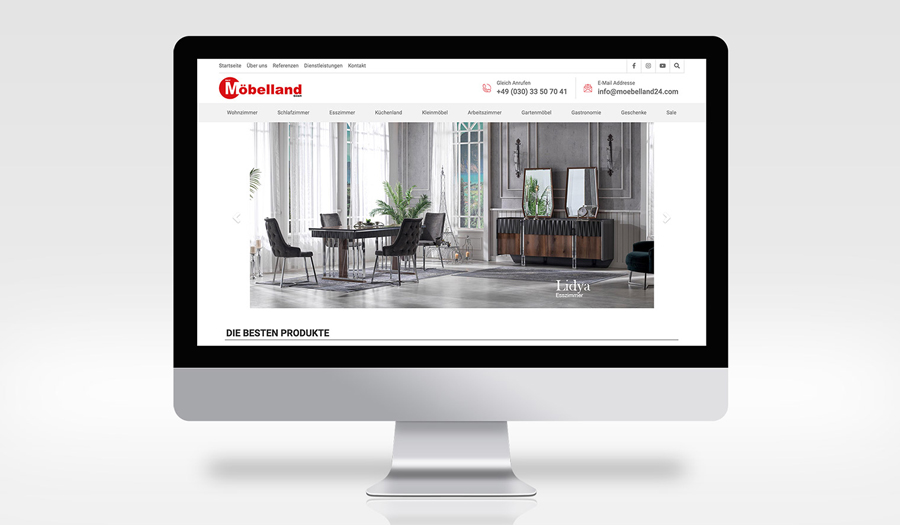 Möbelland GmbH Webdesign